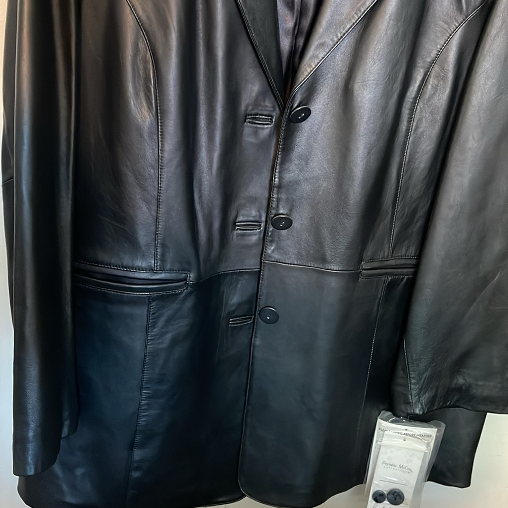 Brand new ,Pamela McCoy , 2xlg   100% leather jacket. - Picture 2 of 6